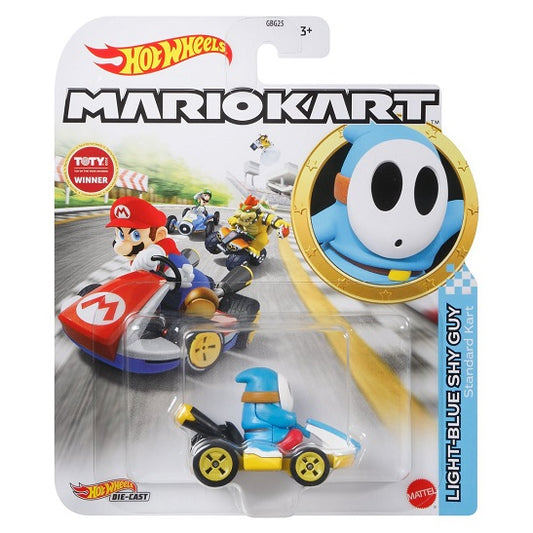 Mario Kart Hot Wheels – Light Blue Shy Guy in Pipe Frame (Mix 3, 2021) (UPC: 887961908367)