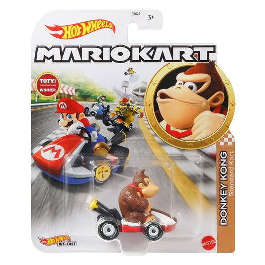 Mario Kart Hot Wheels – Donkey Kong in Standard Kart (Mix 3, 2021) (UPC: 887961908404)