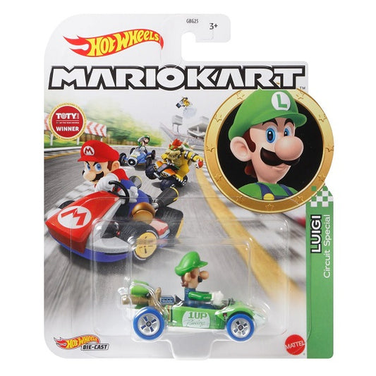 Mario Kart Hot Wheels – Luigi in Circuit Special (Mix 3, 2021) (UPC: 887961908435)