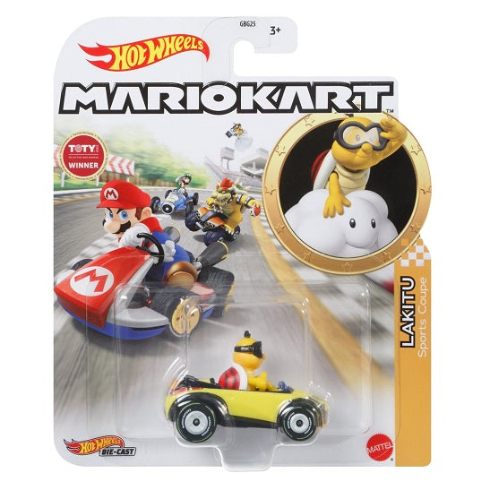 Mario Kart Hot Wheels – Deportivo Lakitu (Serie 3, 2021) (UPC: 887961908442)