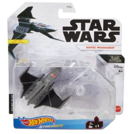 Star Wars Hot Wheels Starships Select – Havoc Marauder (UPC: 887961924527)
