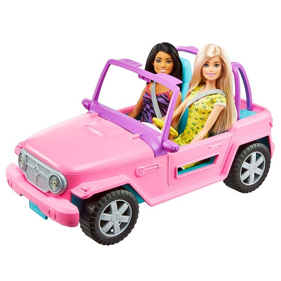 Barbie and Friend Dolls with Vehicle – Pink Convertible Set (UPC: 887961928051)-3