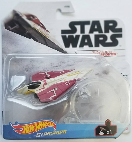 Star Wars Hot Wheels Naves Estelares – Caza Estelar Jedi (de Obi-Wan Kenobi) (UPC: 887961947588)