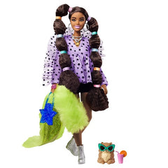 Barbie Extra Doll #15 – Brunette with Rainbow Jacket-3