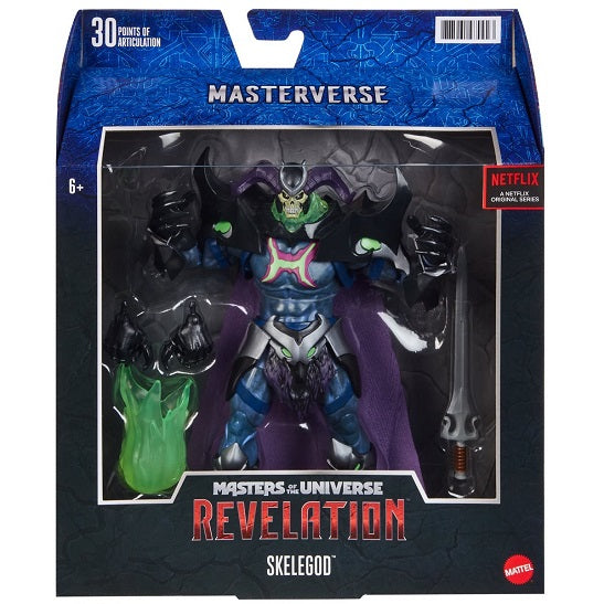 Masters of the Universe Masterverse Revelation – Skelegod Figura de acción de 7 pulgadas (UPC: 887961979923)