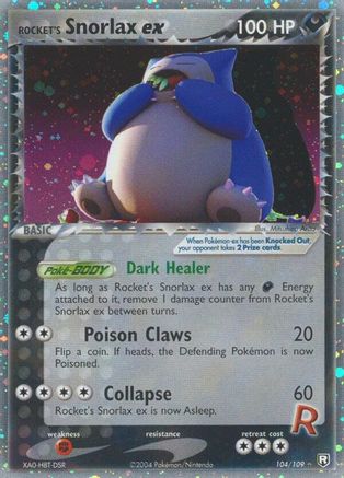 Rocket's Snorlax ex 104/109 - Team Rocket Returns Holofoil-1