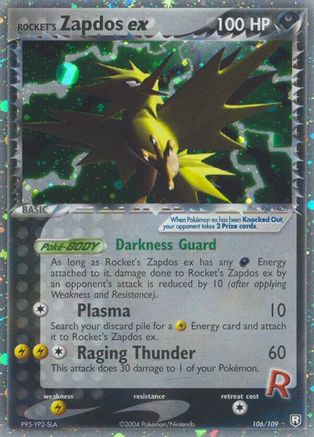Rocket's Zapdos ex 106/109 - Team Rocket Returns Holofoil-1