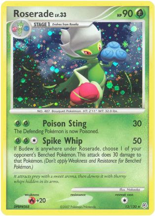 Roserade 13/130 - Diamond and Pearl Reverse Holofoil-1