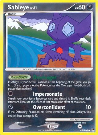 Sableye 48/100 - Stormfront Reverse Holofoil-1