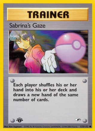 Sabrina's Gaze 125/132 - Gym Heroes 1st Edition-1
