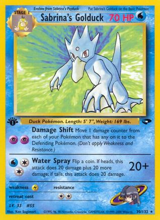 Sabrina's Golduck 30/132 - Gym Challenge-1