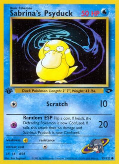 Sabrina's Psyduck 99/132 - Gym Challenge Unlimited-1