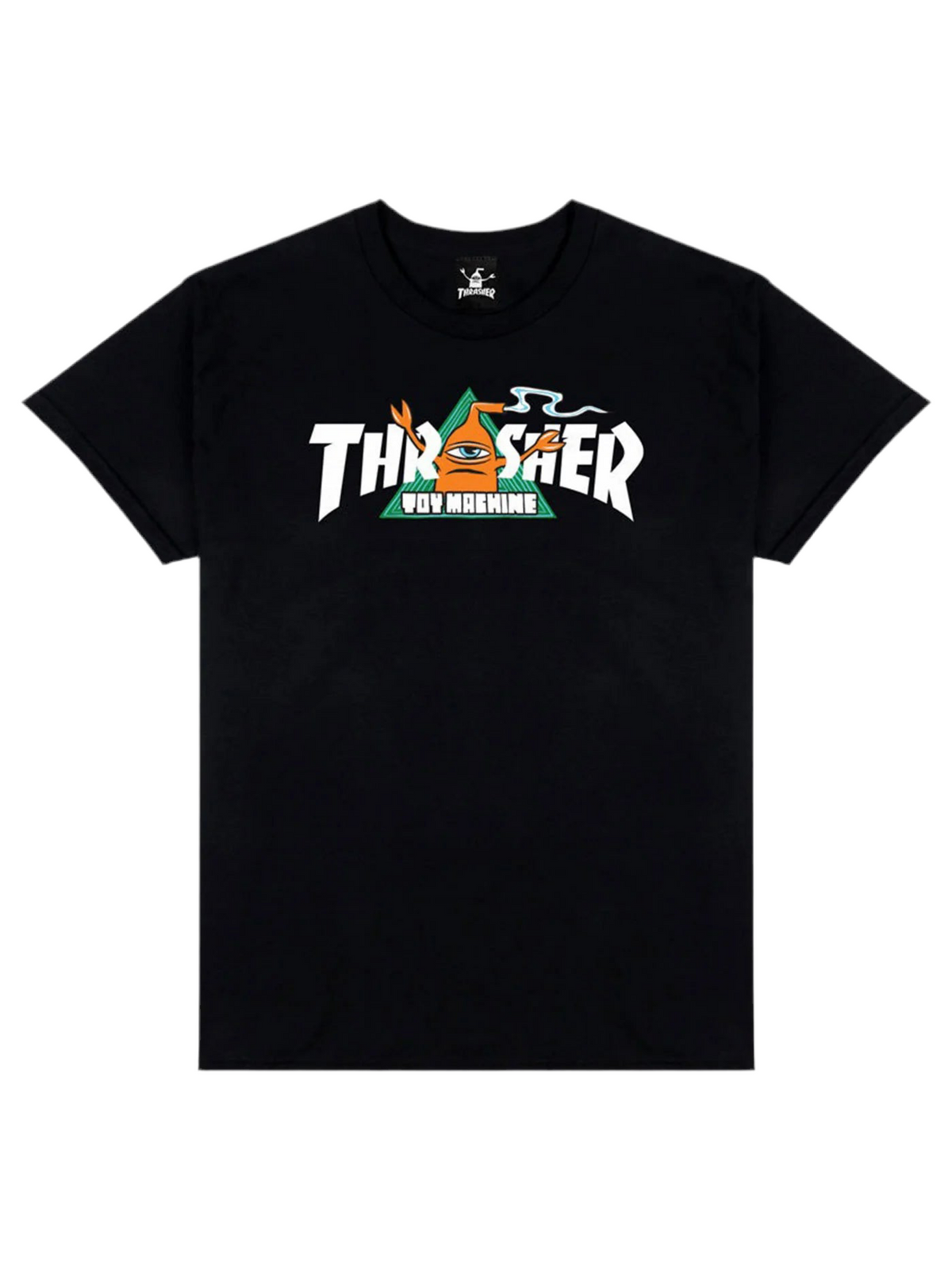 Thrasher X Toy Machine 'Vortex' Tee - Black