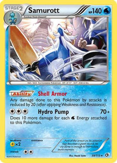 Samurott 39/113 - Legendary Treasures Reverse Holofoil-1
