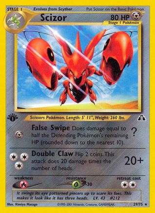 Scizor (29) 29/75 - Neo Discovery Unlimited-1