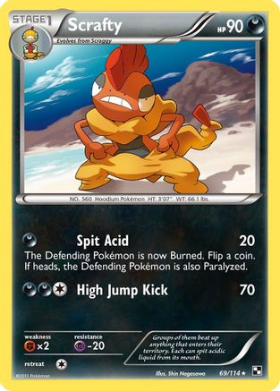 Scrafty/114 - Black and White Reverse Holofoil-1