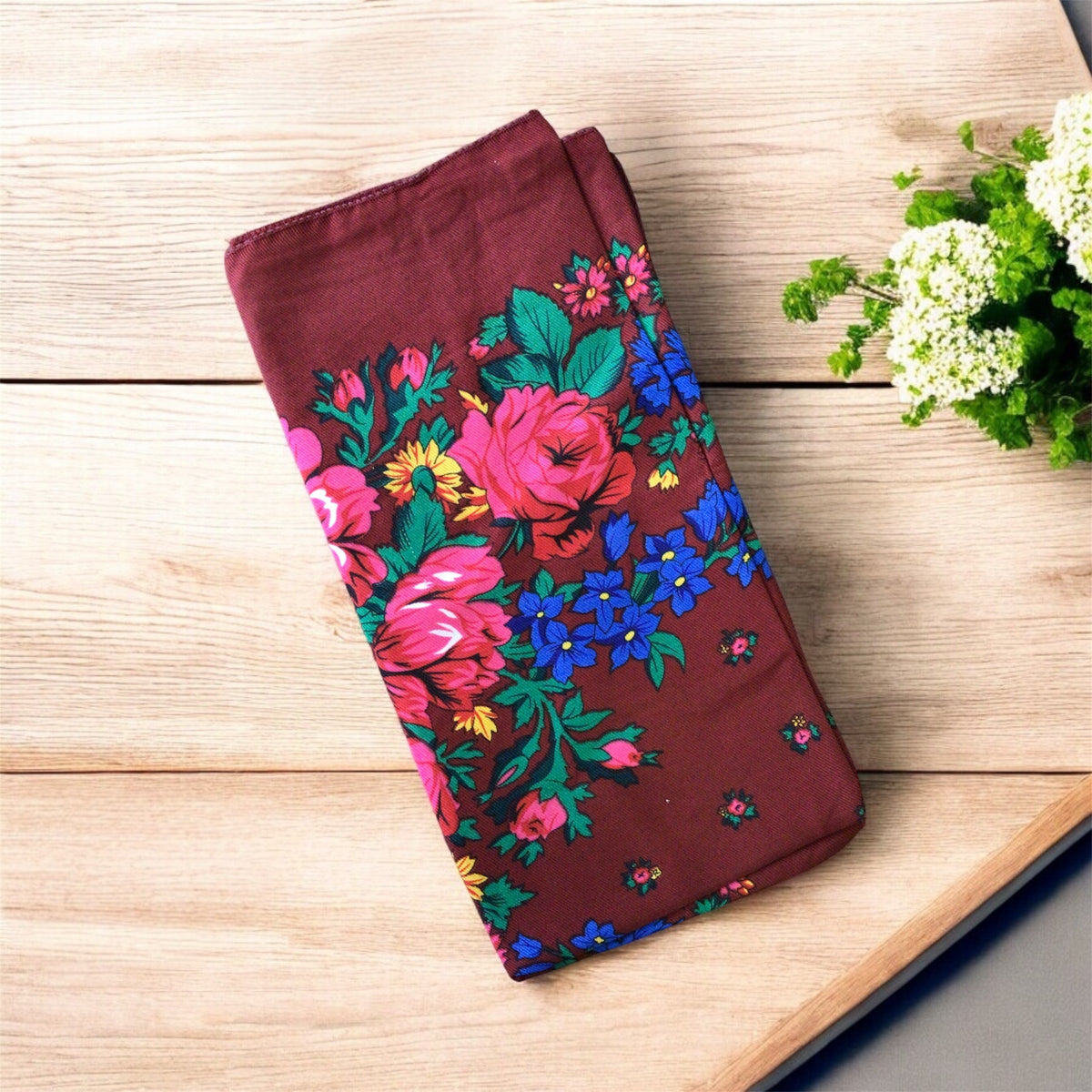 Burgundy Kookum Scarf
