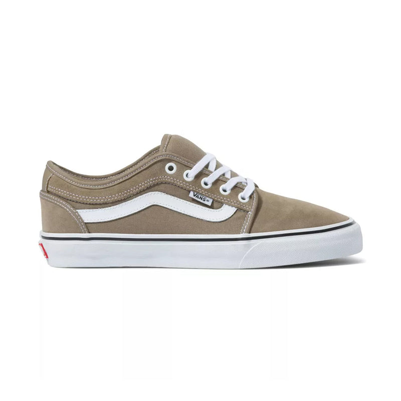 Vans 'Chukka Low Sidest Stripe' Shoes - Timber Wolf/White-1