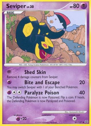 Seviper/127 - Platinum Reverse Holofoil-1