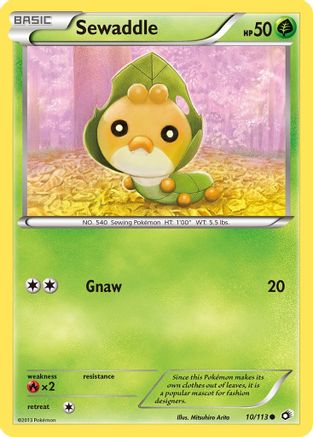 Sewaddle (10)/113 - Legendary Treasures Reverse Holofoil