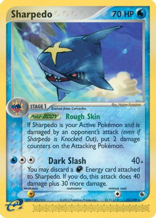 Sharpedo/109 - Ruby and Sapphire Reverse Holofoil-1