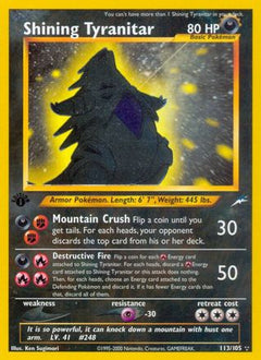 Shining Tyranitar/105 - Neo Destiny 1st Edition Holofoil-1