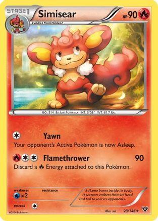 Simisear/146 - XY Base Set Reverse Holofoil