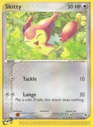Skitty - 71/109 71/109 - Ruby and Sapphire Reverse Holofoil-1