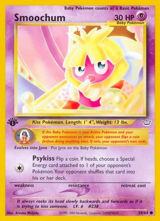 Smoochum 54/64 - Neo Revelation 1st Edition-1