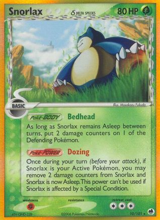 Snorlax (Delta Species)/101 - Dragon Frontiers Holofoil-1