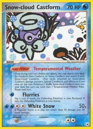 Snow-cloud Castform/101 - Hidden Legends-1