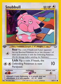 Snubbull 74/111 - Neo Genesis 1st Edition-1