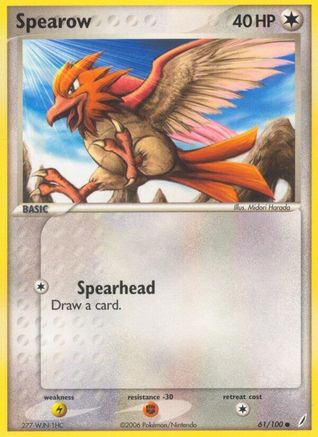 Spearow 61/100 - Crystal Guardians Reverse Holofoil-1