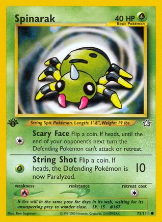 Spinarak 75/111 - Neo Genesis Unlimited-1