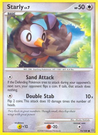 Starly/100 - Stormfront Reverse Holofoil-1