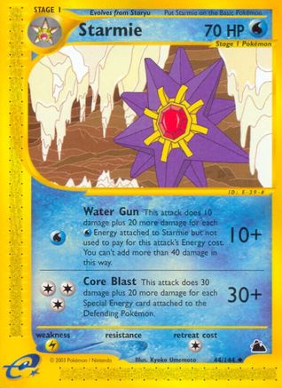Starmie (44)/144 - Skyridge Reverse Holofoil-1
