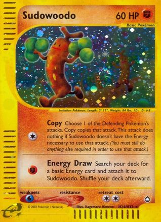 Sudowoodo (H24)/147 - Aquapolis Holofoil-1