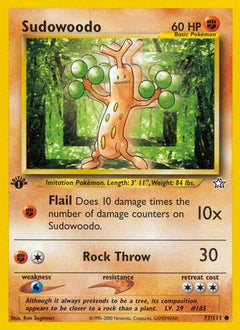 Sudowoodo 77/111 - Neo Genesis 1st Edition-1