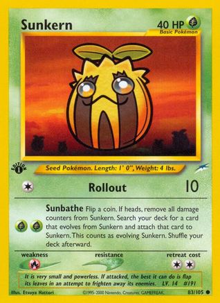 Sunkern 83/105 - Neo Destiny Unlimited-1
