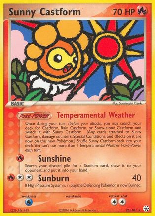 Sunny Castform/101 - Hidden Legends Reverse Holofoil-1