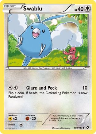 Swablu 103/113 - Legendary Treasures Reverse Holofoil-1