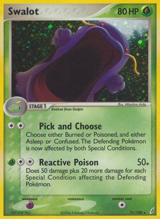 Swalot 11/100 - Crystal Guardians Reverse Holofoil-1