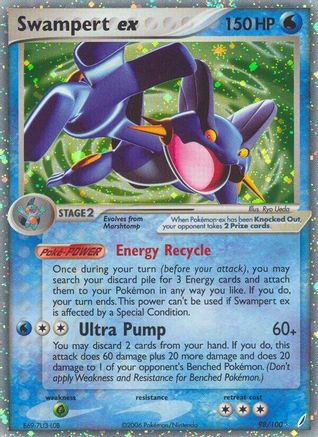 Swampert ex/100 - Crystal Guardians Holofoil-1