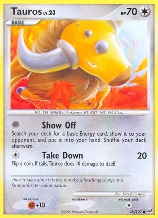 Tauros/127 - Platinum Reverse Holofoil-1