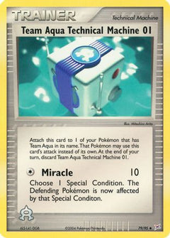 Team Aqua Technical Machine 01/95 - Team Magma vs Team Aqua Reverse Holofoil-1
