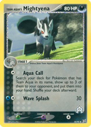 Team Aqua's Mightyena - 30/95/95 - Team Magma vs Team Aqua-1
