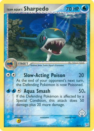 Team Aqua's Sharpedo - 18/95/95 - Team Magma vs Team Aqua Reverse Holofoil-1