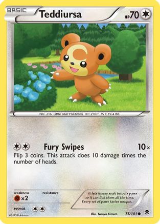 Teddiursa 75/101 - Plasma Blast Reverse Holofoil-1