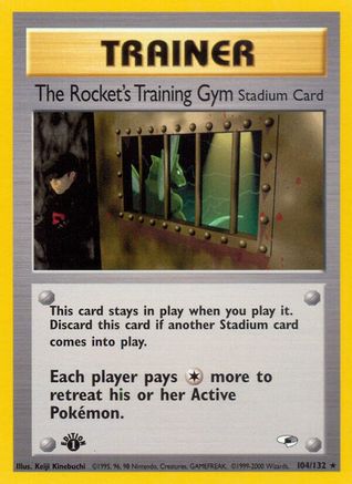 The Rocket's Training Gym 104/132 - Gym Heroes 1st Edition-1