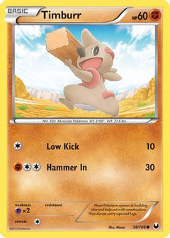 Timburr/108 - Dark Explorers Reverse Holofoil-1